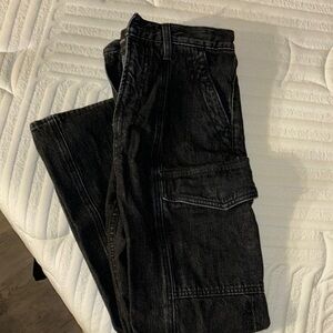 Aritzia Black Straight Leg Jeans
